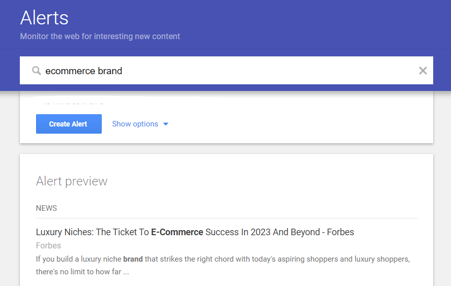 google alerts