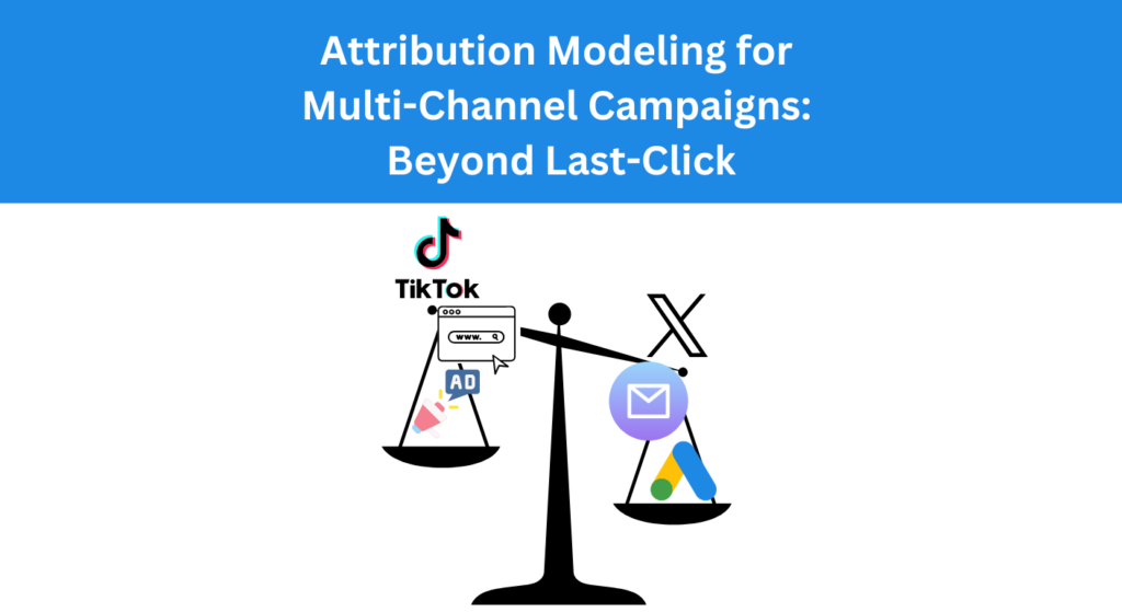 Scale balancing attribution modelling of social media, paid media, emails, against each other